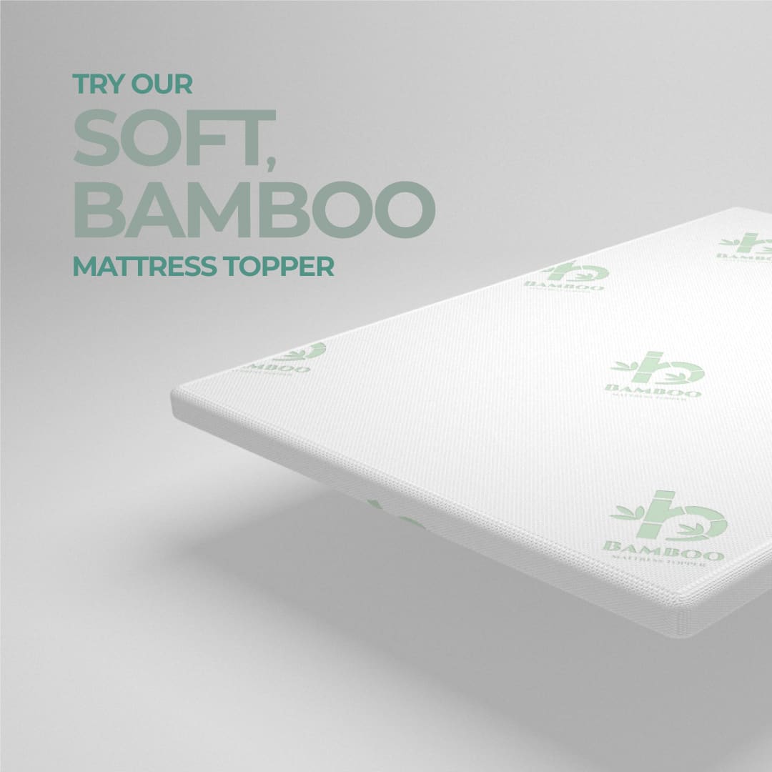 Soft bamboo mattress topper